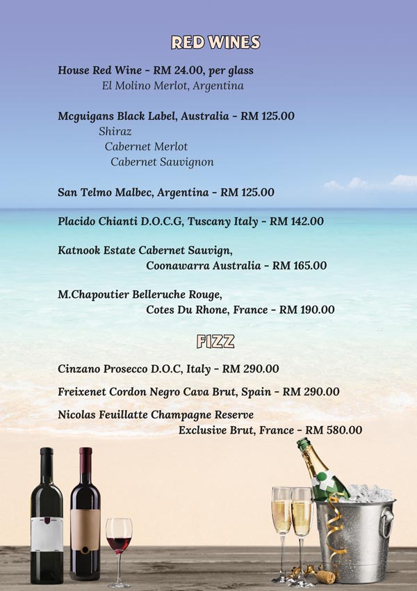 Red Wine Price List 